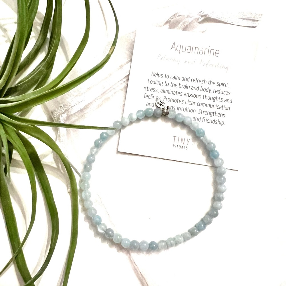 NWT, Aquamarine Energy Bracelet by Tiny Rituals